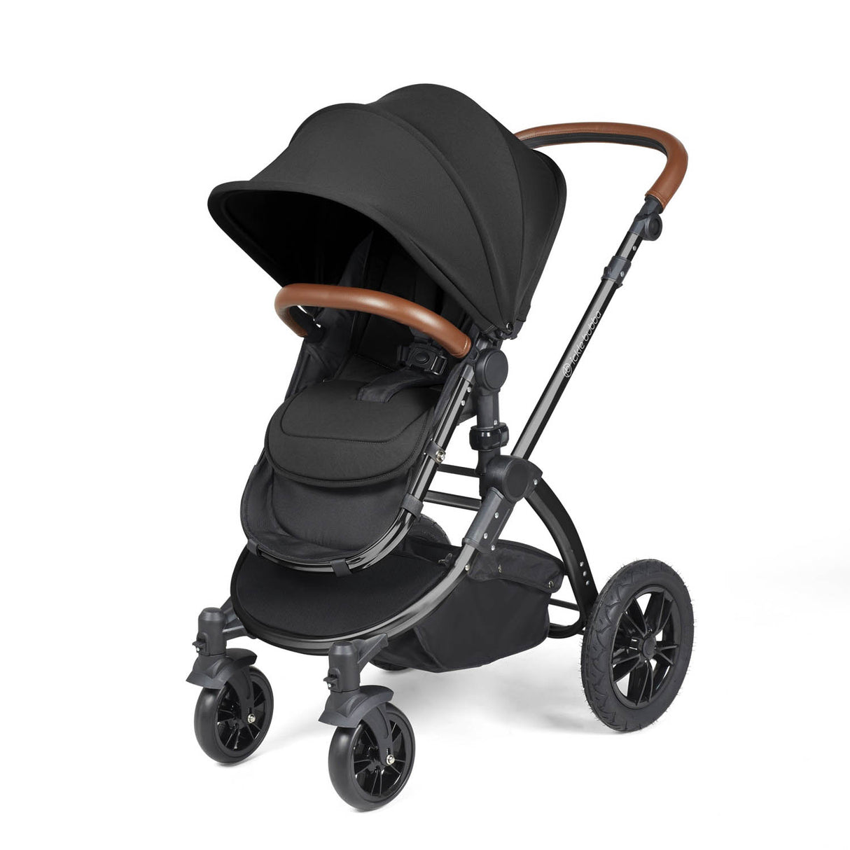 Ickle Bubba Stomp Luxe 14 Piece Nimbus 180° Spin Travel & Home Bundle - Black/Midnight/Tan