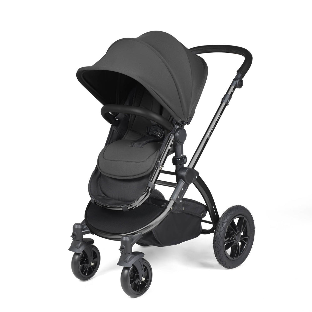 Ickle Bubba Stomp Luxe 14 Piece Nimbus 180° Spin Travel & Home Bundle - Black/Charcoal Grey/Black