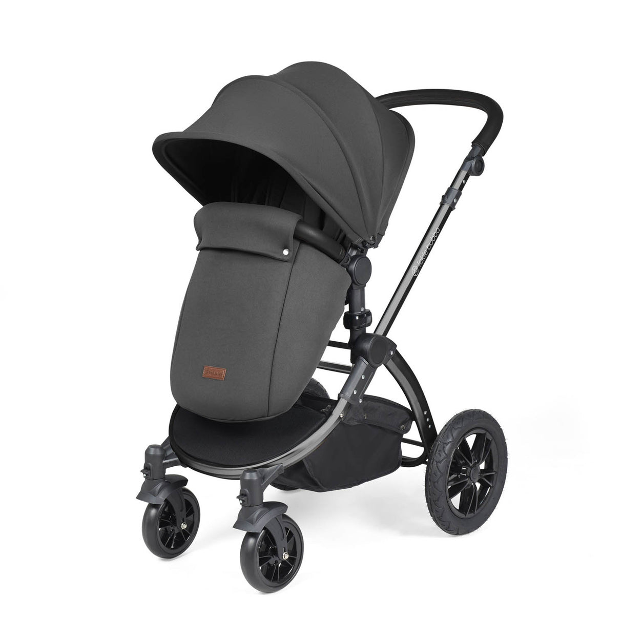 Ickle Bubba Stomp Luxe 14 Piece Nimbus 180° Spin Travel & Home Bundle - Black/Charcoal Grey/Black