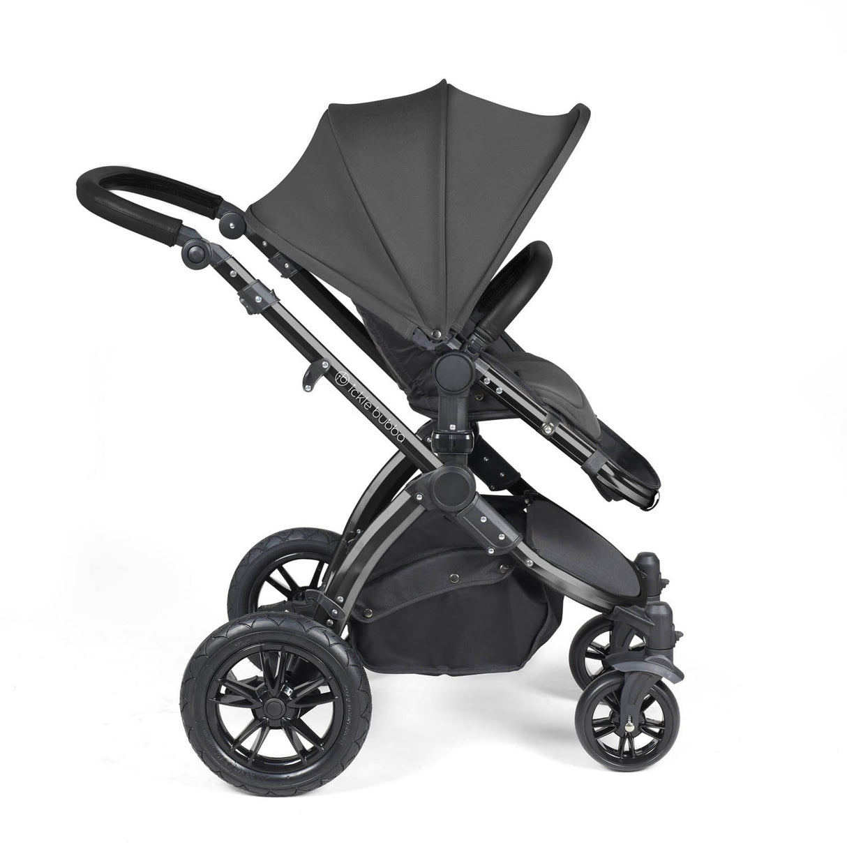 Ickle Bubba Stomp Luxe 14 Piece Nimbus 180° Spin Travel & Home Bundle - Black/Charcoal Grey/Black