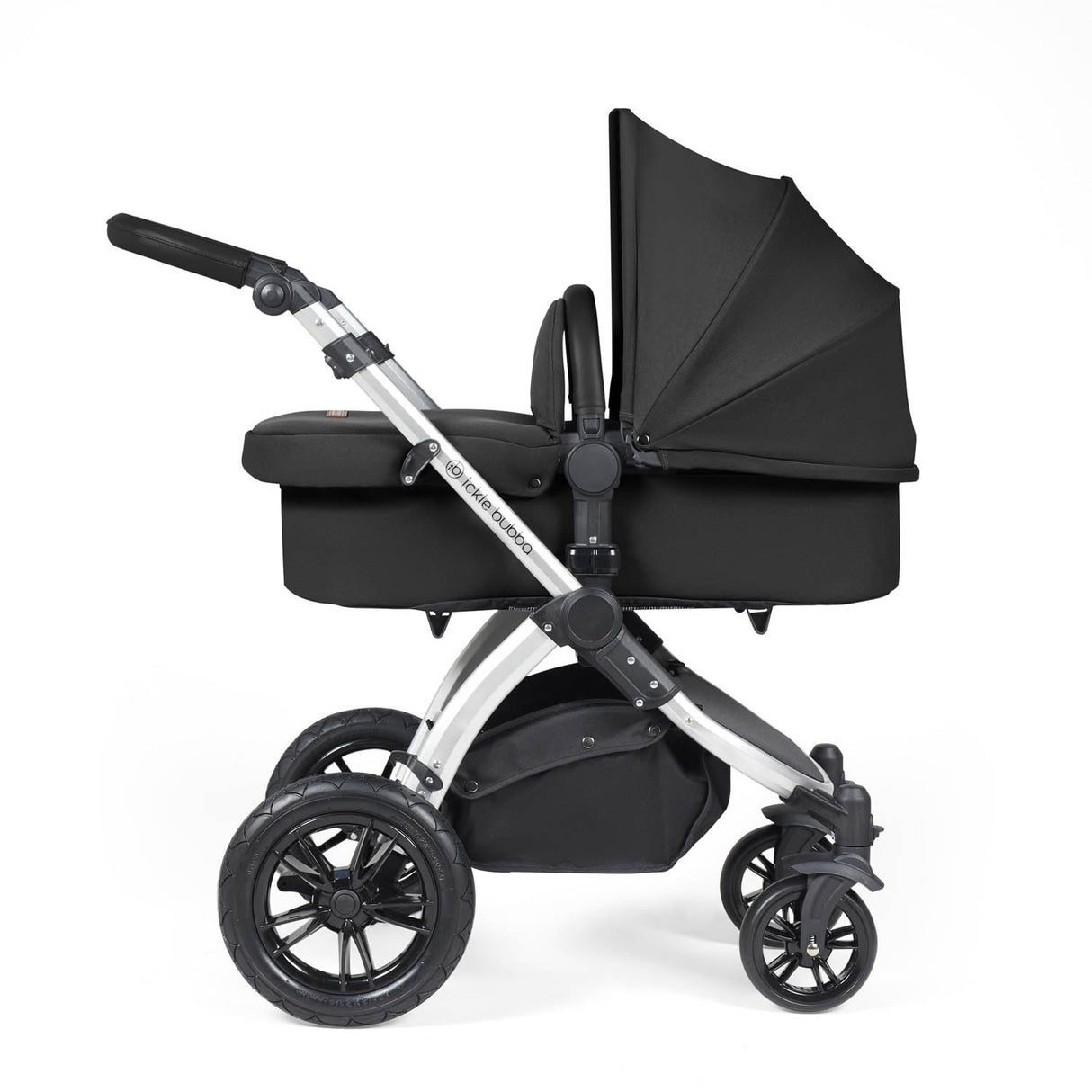 Ickle Bubba Stomp Luxe 14 Piece Nimbus 180° Spin Travel & Home Bundle - Silver/Midnight/Black