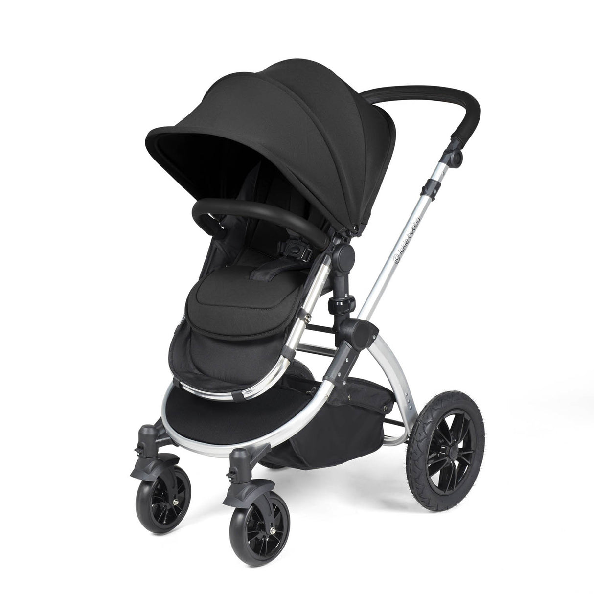 Ickle Bubba Stomp Luxe 14 Piece Nimbus 180° Spin Travel & Home Bundle - Silver/Midnight/Black