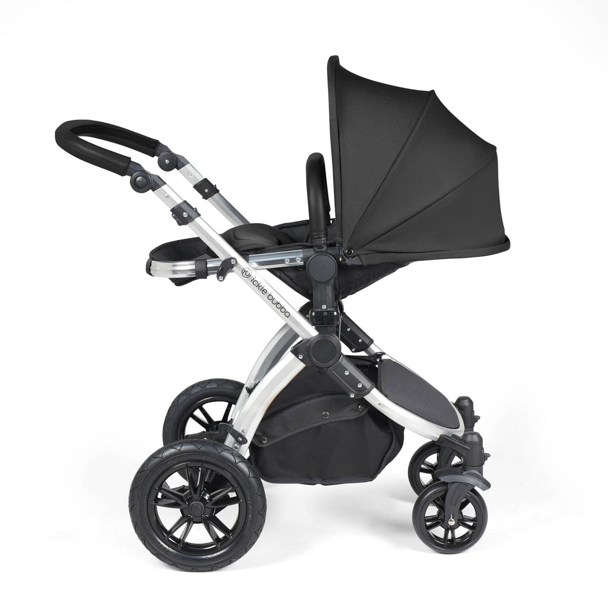 Ickle Bubba Stomp Luxe 14 Piece Nimbus 180° Spin Travel & Home Bundle - Silver/Midnight/Black
