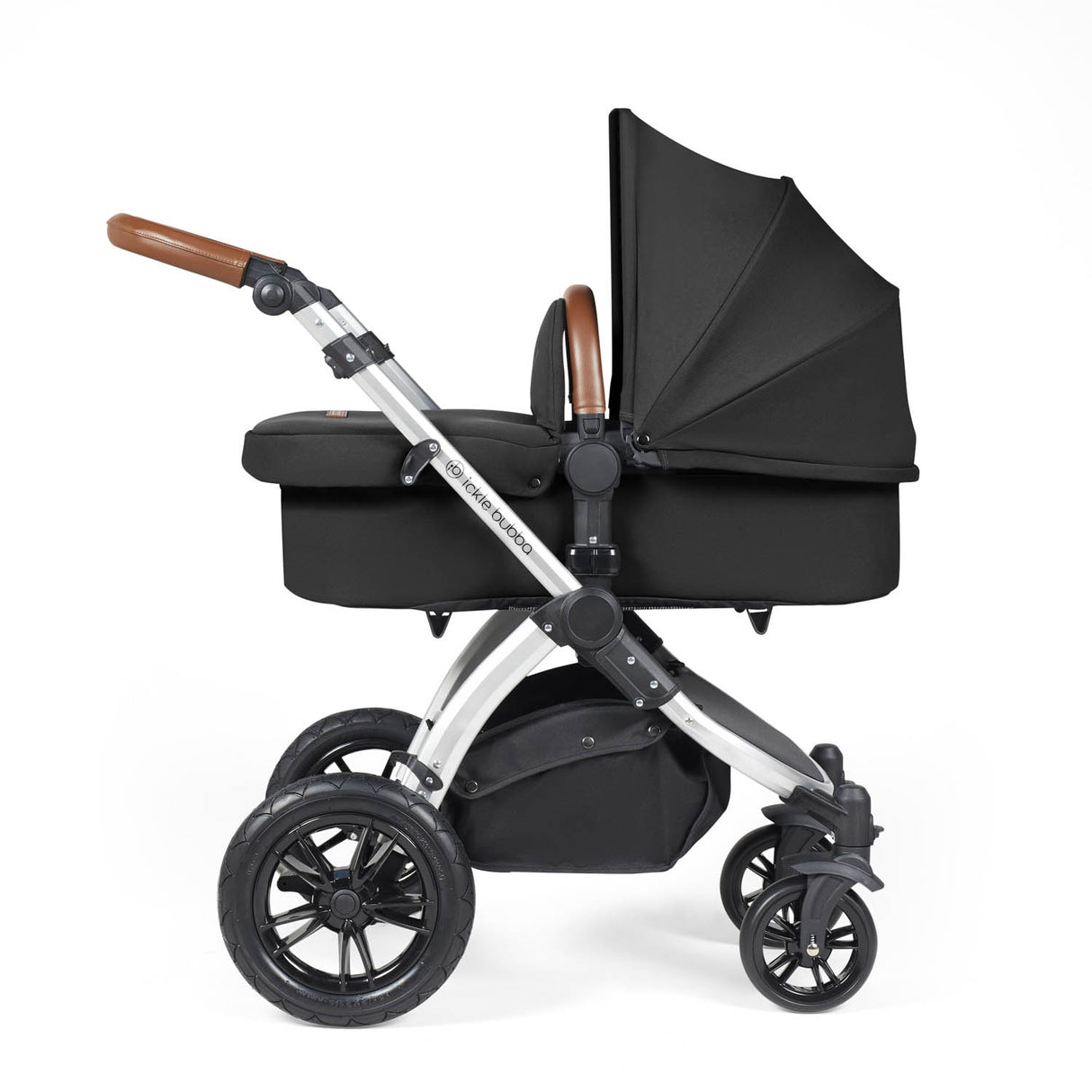 Ickle Bubba Stomp Luxe 14 Piece Nimbus 180° Spin Travel & Home Bundle - Silver/Midnight/Tan