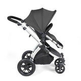 Ickle Bubba Stomp Luxe 14 Piece Nimbus 180° Spin Travel & Home Bundle - Silver/Charcoal Grey/Black