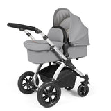 Ickle Bubba Stomp Luxe 14 Piece Nimbus 180° Spin Travel & Home Bundle - Silver/Pearl Grey/Black