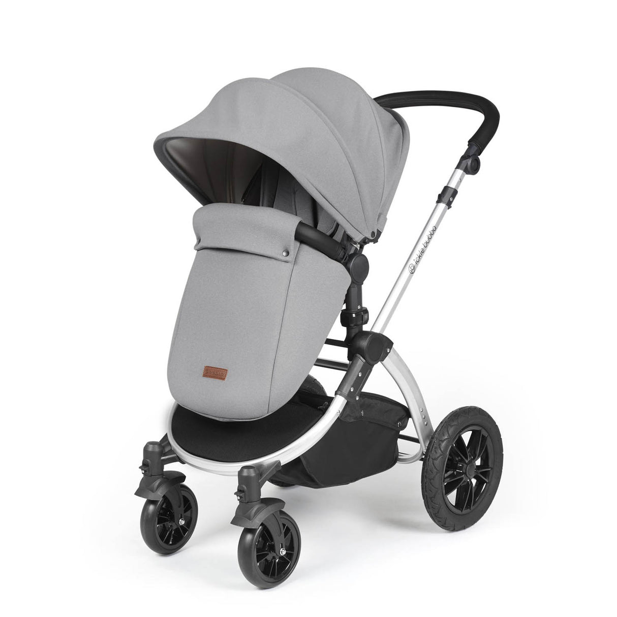 Ickle Bubba Stomp Luxe 14 Piece Nimbus 180° Spin Travel & Home Bundle - Silver/Pearl Grey/Black