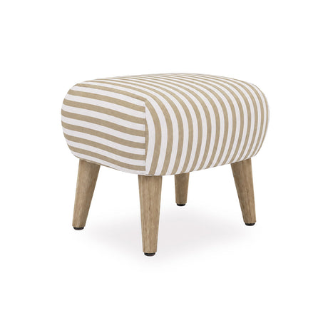 Etta Footstool - Beach Stripe