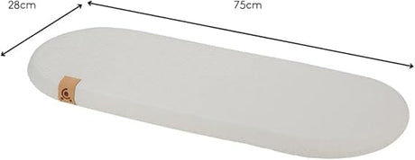 CuddleCo Little Me Hypo-Allergenic Bamboo Moses Basket Mattress 75 x 28cm
