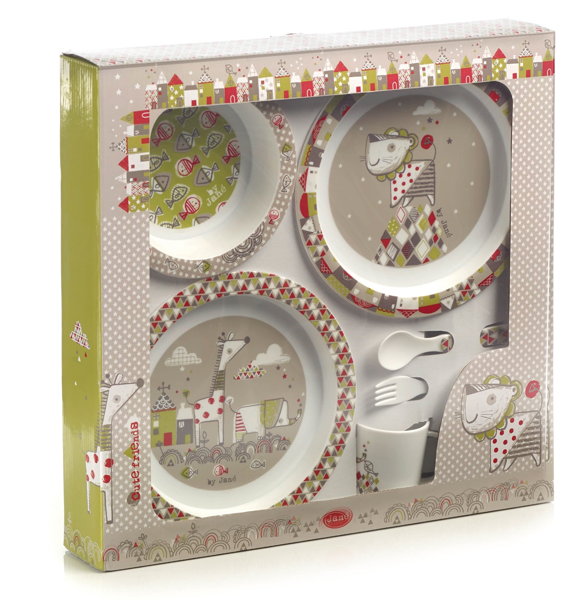 Jane 6 Piece Tangram II Microwave Feeding Set