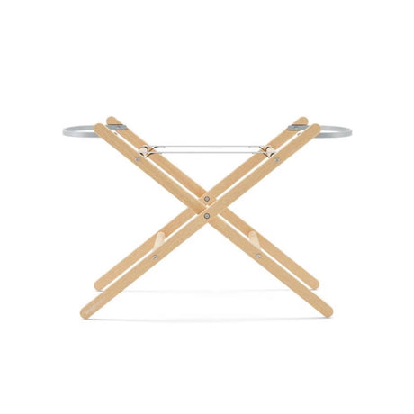 SnuzBaskit Light Grey Moses Basket & Natural Stand
