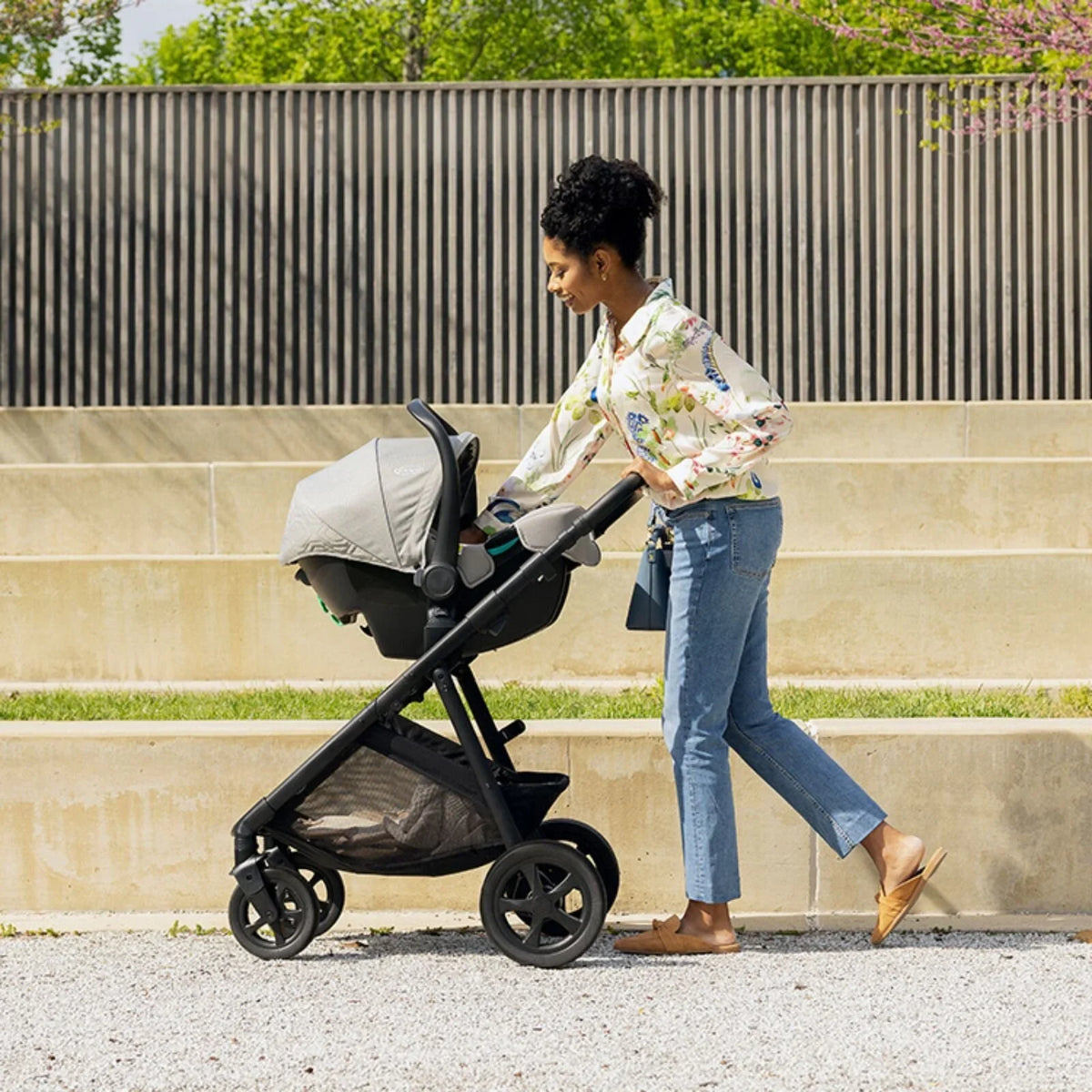 Graco Near2Me DLX Trio Travel System - Ash