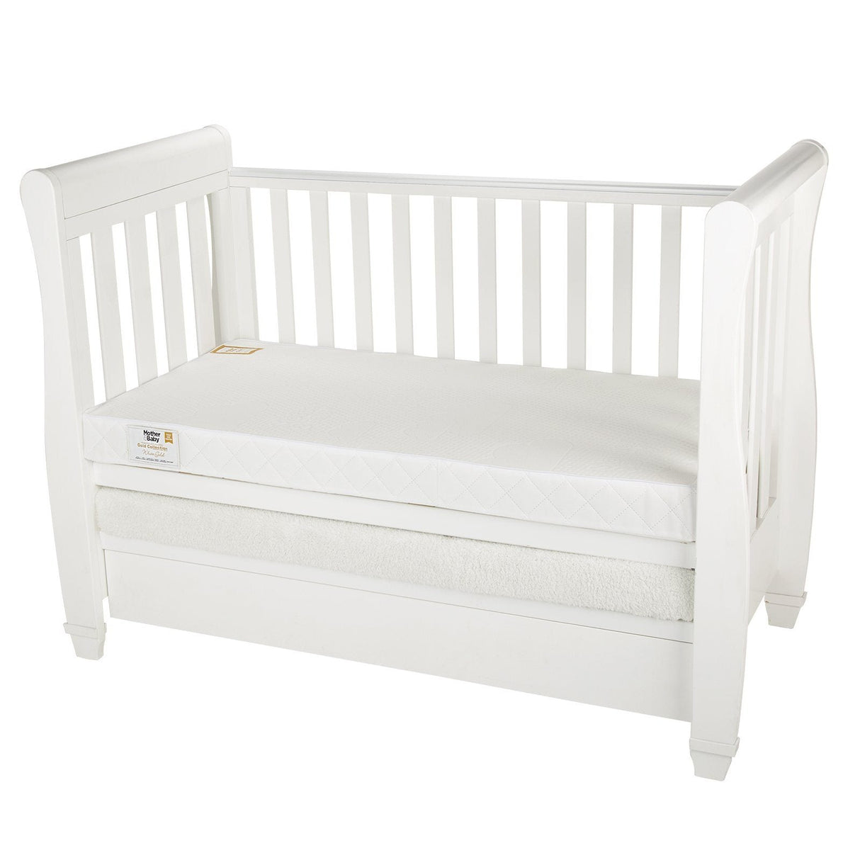 Mother&Baby White Gold Anti-Allergy Pocket Sprung Cot Mattress 120 x 60cm