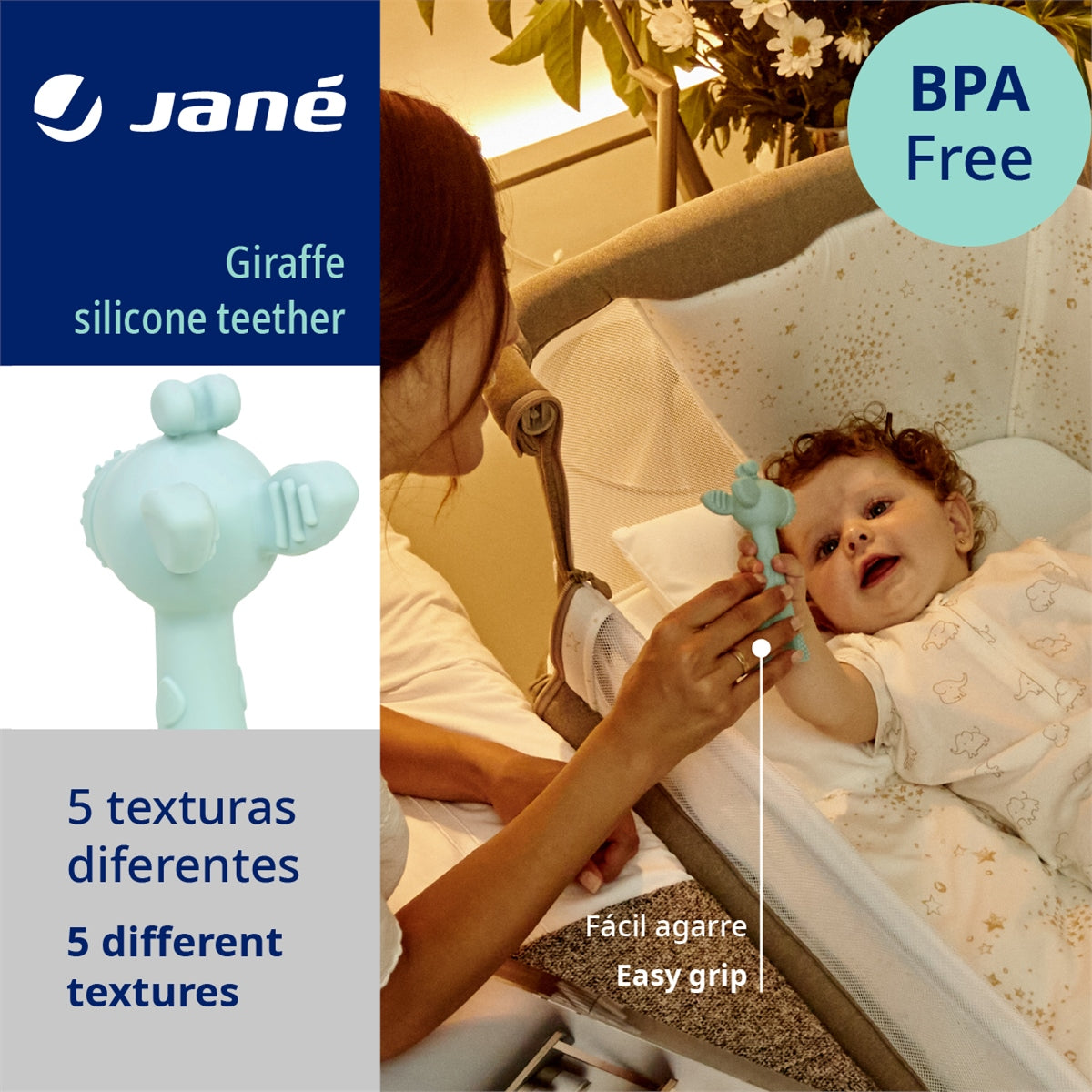 Jane Giraffe silicone teether