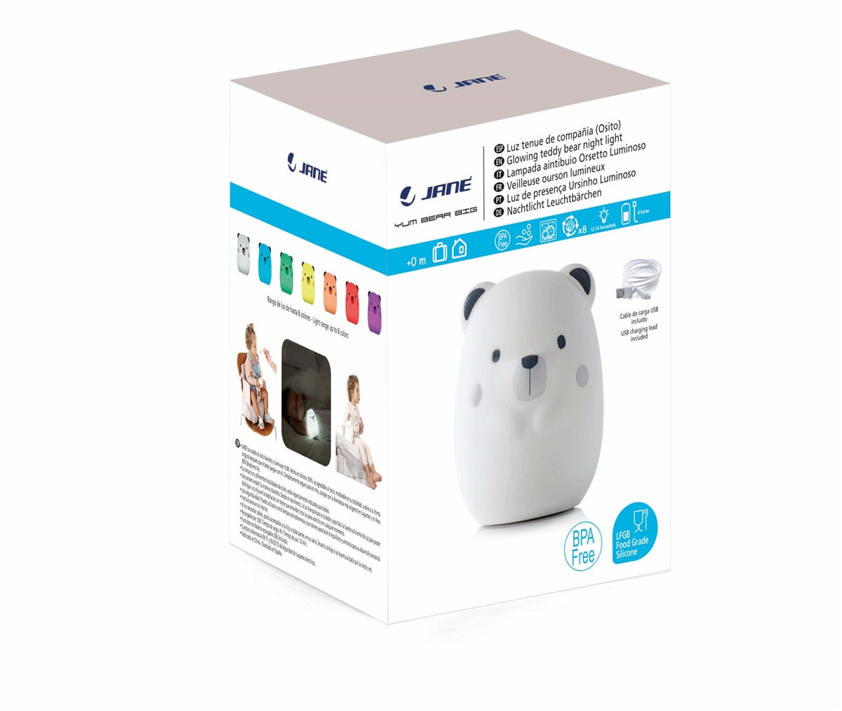 Jane Yum Bear Big - Portable Teddy Bear Shaped Night Light.