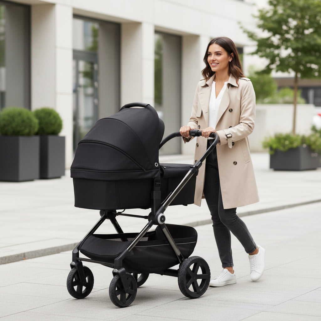 Jane Crosslight 3 Silver Shadow + Kombibaby Travel System