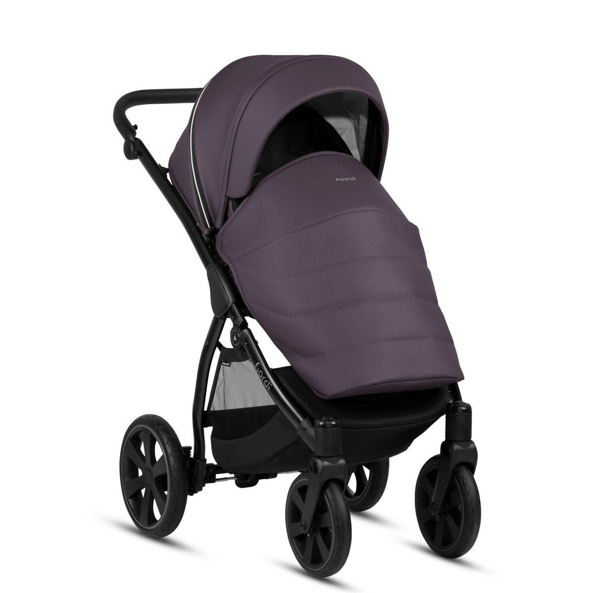 Noordi Fjordi V1 Leather 3-in-1 Travel System – Eco-Leather Pram with ThermoCot™ & i-Size Car Seat