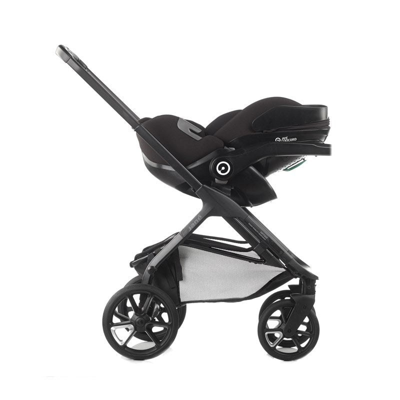 Jane Kombibaby Lie-Flat Infant Car Seat, i-Size 40-87 cm, 0-18m, Matt Black