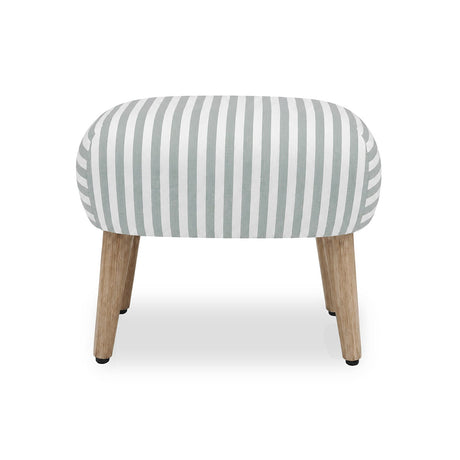 Etta Footstool - Sea Salt Stripe