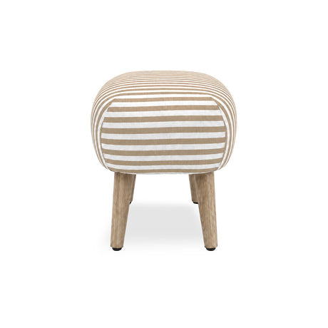 Etta Footstool - Beach Stripe