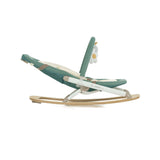 Jane Kalm Wooden Hammock – Natural Birch Rocker with Soft Padded Insert, Botanic