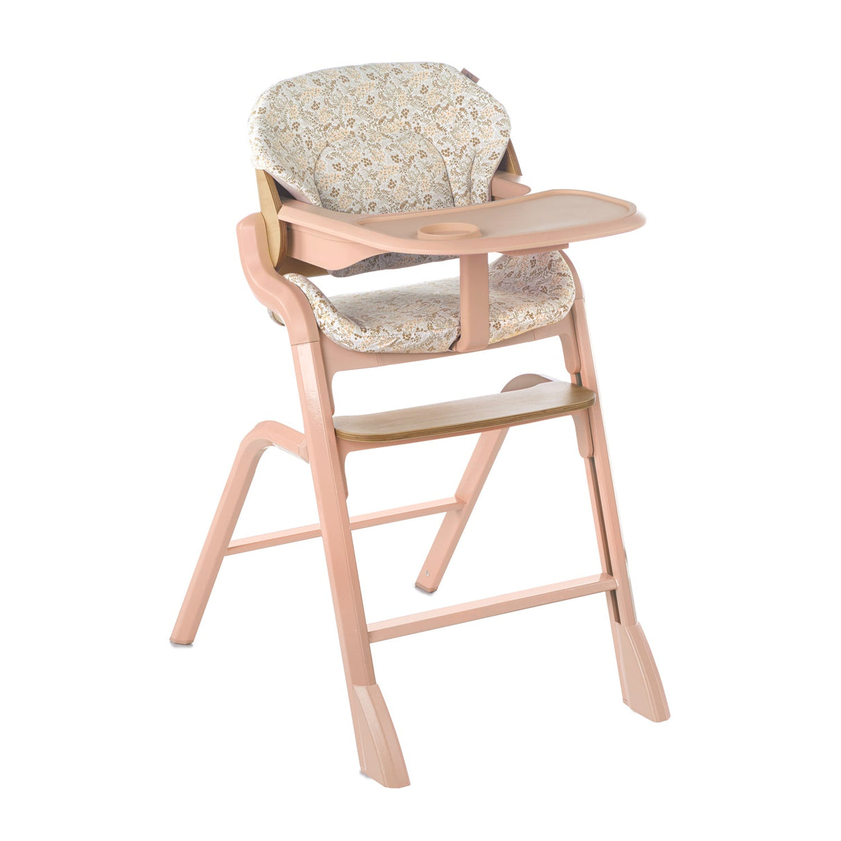 Jane Noah Highchair + Rocker Kit for Newborns – Convertible Beechwood Chair from birth to Adulthood, Pale