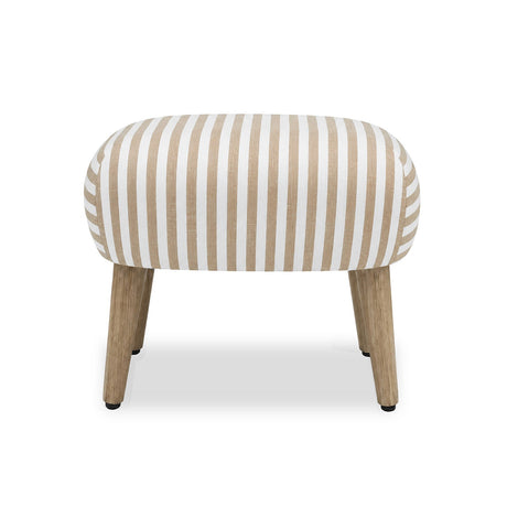 Etta Footstool - Beach Stripe