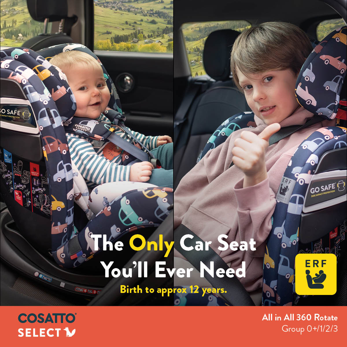 Cosatto All in All 360 Rotate Car Seat - Foxed