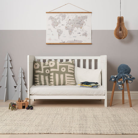 Tutti Bambini Supreme Alba Mini Cot Bed, Mattress & Bedding Bundle - Cocoon