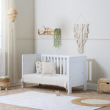 Tutti Bambini Supreme Alba Cot Bed, Mattress & Bedding Bundle - White