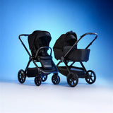 Bababing 12pc Raffi MK11 Travel System Bundle with Spin Car Seat & Base - Gloss Black 4