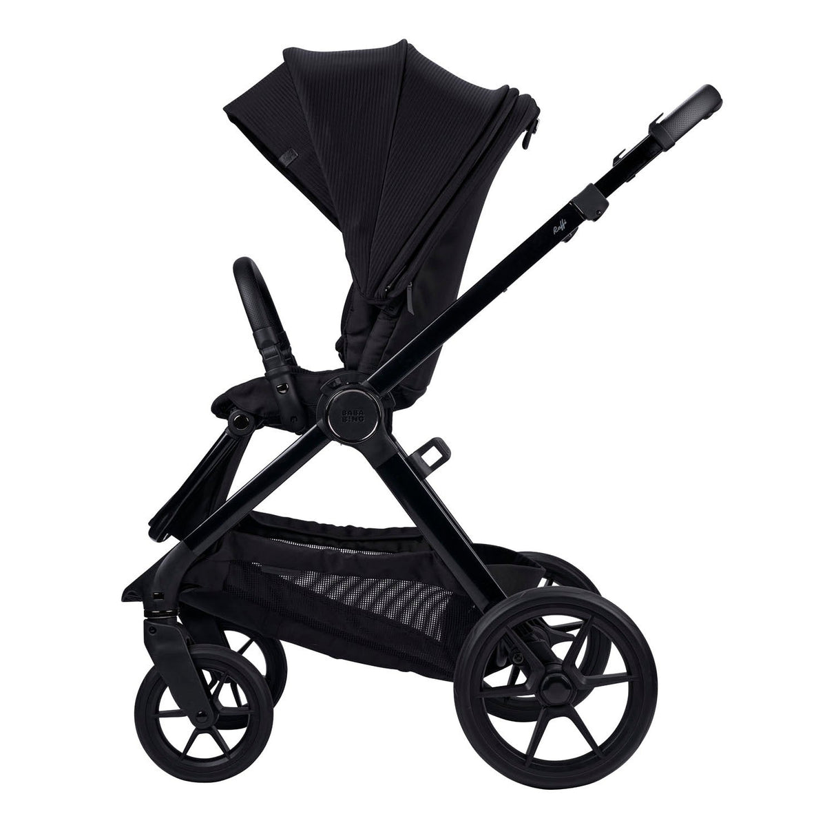 Bababing 12pc Raffi MK11 Travel System Bundle with Spin Car Seat & Base - Gloss Black 15
