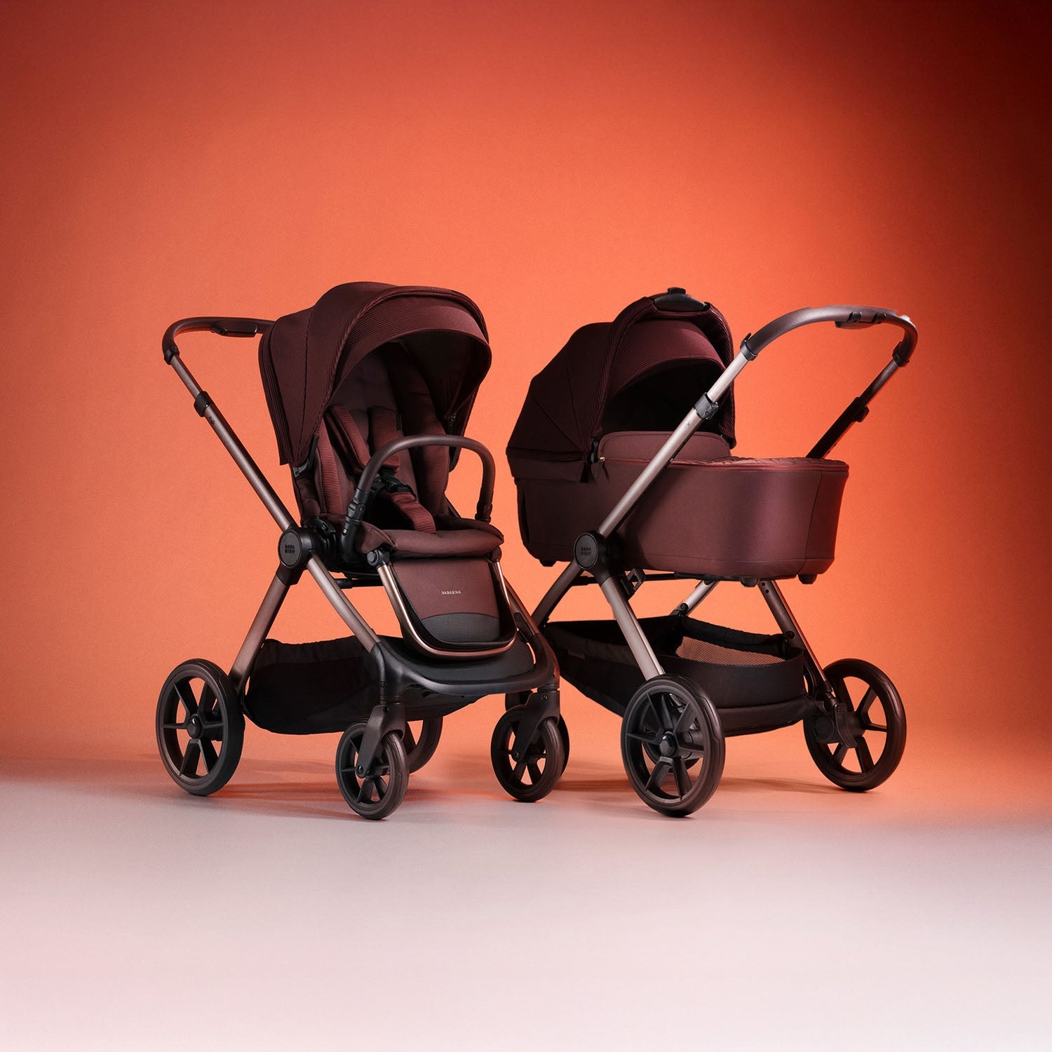 Bababing 12pc Raffi MK11 Travel System Bundle with Spin Car Seat & Base - Heritage 10