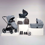 Bababing 12pc Raffi MK11 Travel System Bundle with Spin Car Seat & Base - Duck Egg 1
