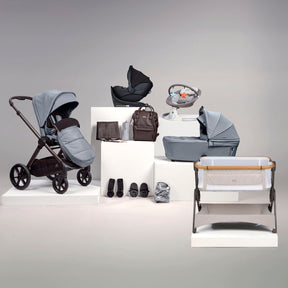 Bababing 16pc Raffi MK11 Home & Travel System Bundle with Spin Car Seat & Base - Duck Egg 1
