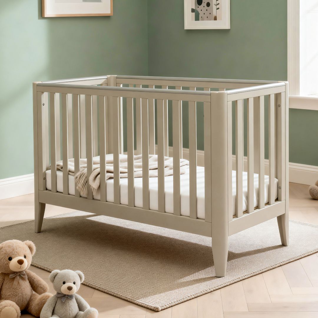 Babymore Iris Cot Bed - Cashmere