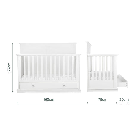 CuddleCo Beaumont Grand 3 Piece Nursery Furniture Set - White