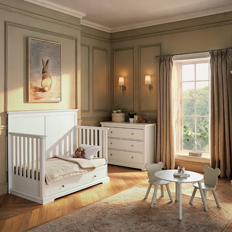 CuddleCo Beaumont Grand 3 Piece Nursery Furniture Set - White
