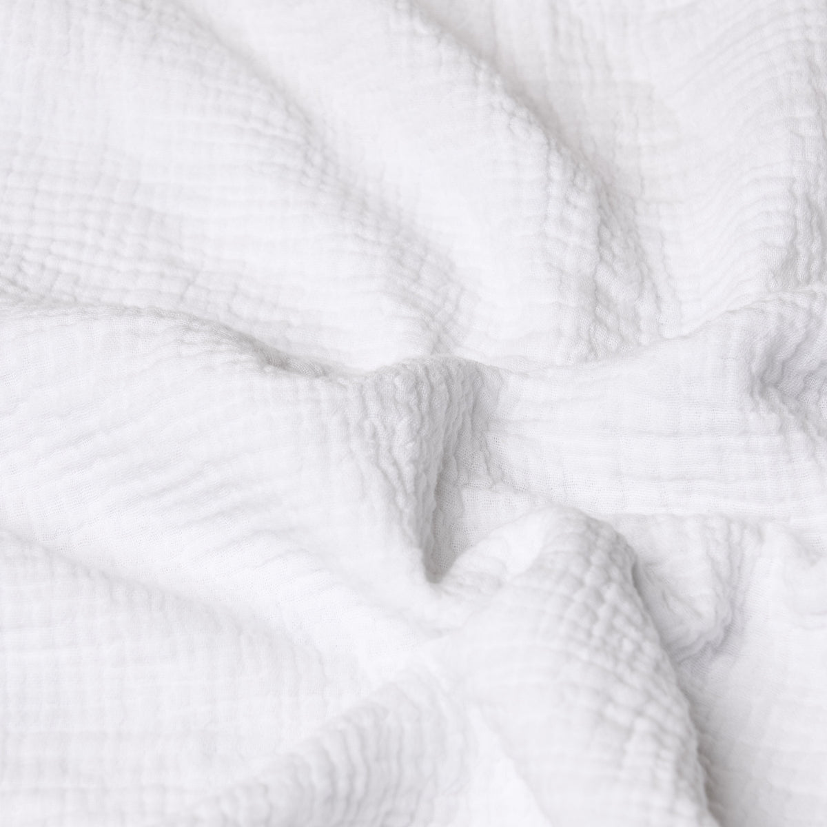 Obaby Bedside Crib Muslin Fitted Sheet - White