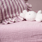 Obaby Muslin Fitted Sheet 120cm x 60cm - Berry