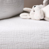 Obaby Muslin Fitted Sheet 140cm x 70cm - White