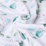 Obaby Muslin Fitted Sheet 120cm x 60cm - Eucalyptus