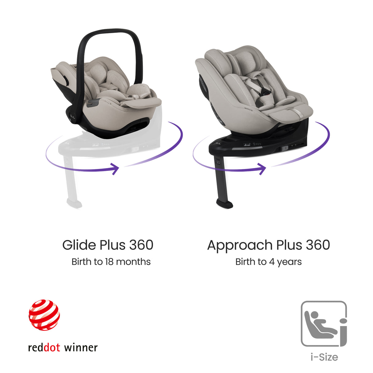 Silver Cross Breez Ultimate 360 Family Car Seat Bundle - Champagne