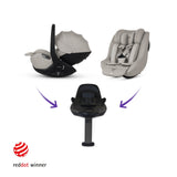 Silver Cross Breez Ultimate 360 Family Car Seat & Accessory Bundle - Champagne