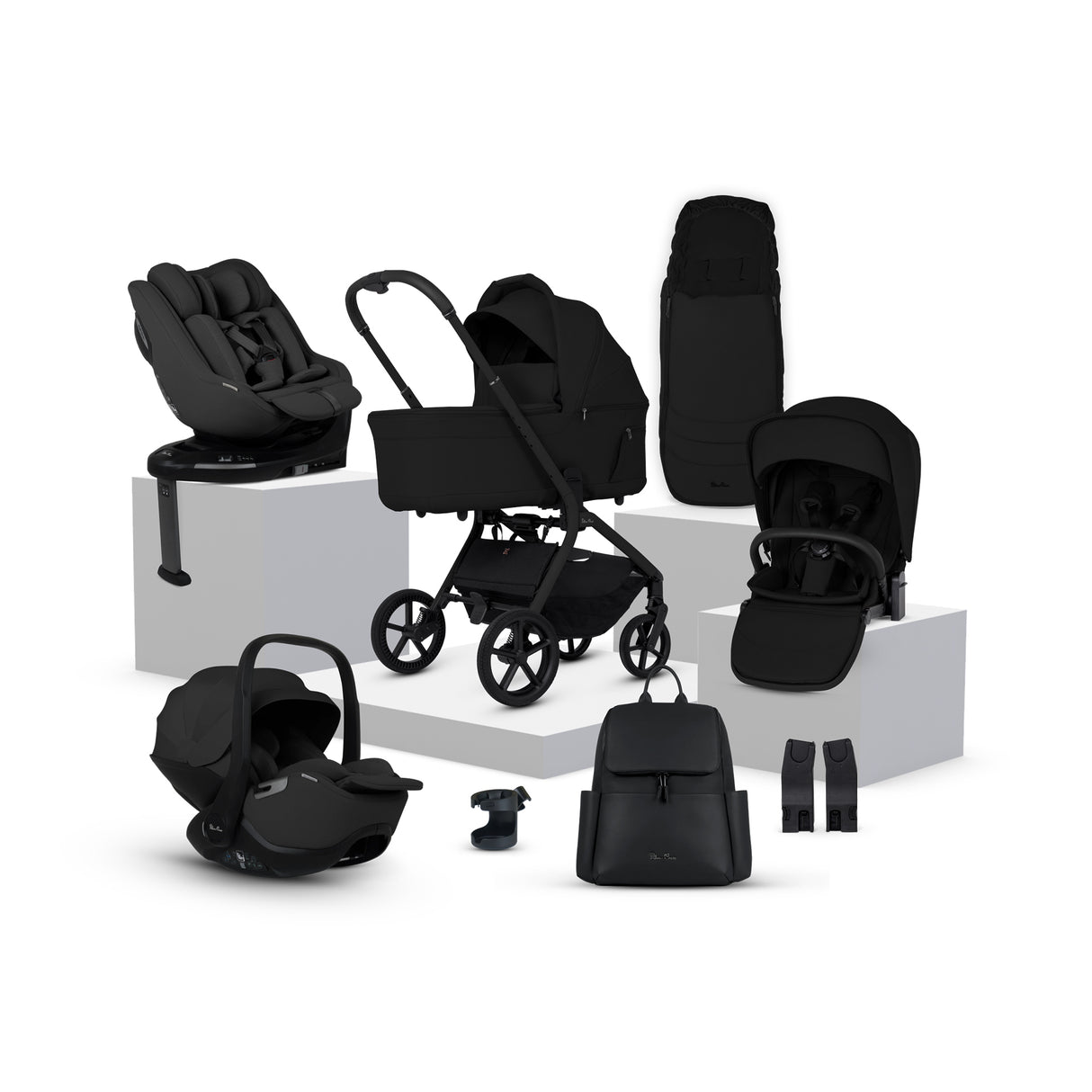 Silver Cross Breez Ultimate 360 Family Car Seat Bundle - Onyx