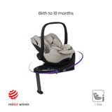 Silver Cross Breez Ultimate 360 Car Seat Bundle - Champagne