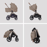 Silver Cross Breez Ultimate Cybex Cloud T & 360 Base Bundle - Champagne
