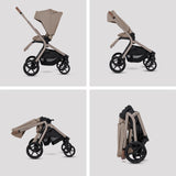 Silver Cross Breez Ultimate Cybex Cloud T & 360 Base Bundle - Champagne