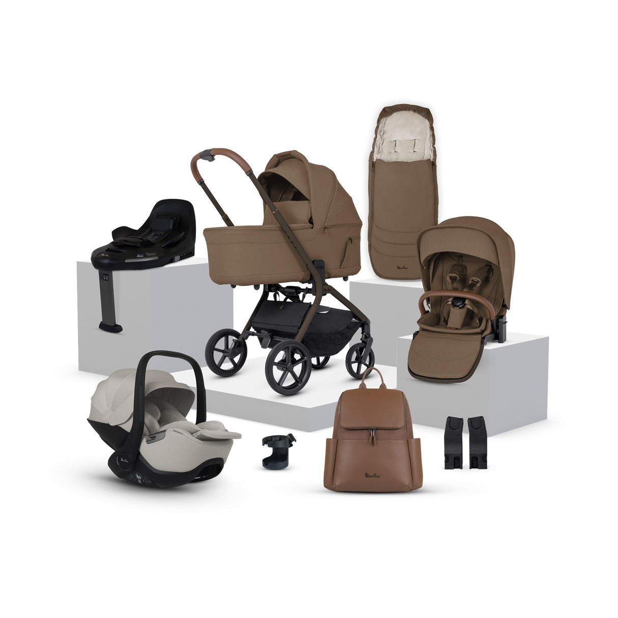Silver Cross Breez Ultimate 360 Car Seat & Accessory Bundle - Maple