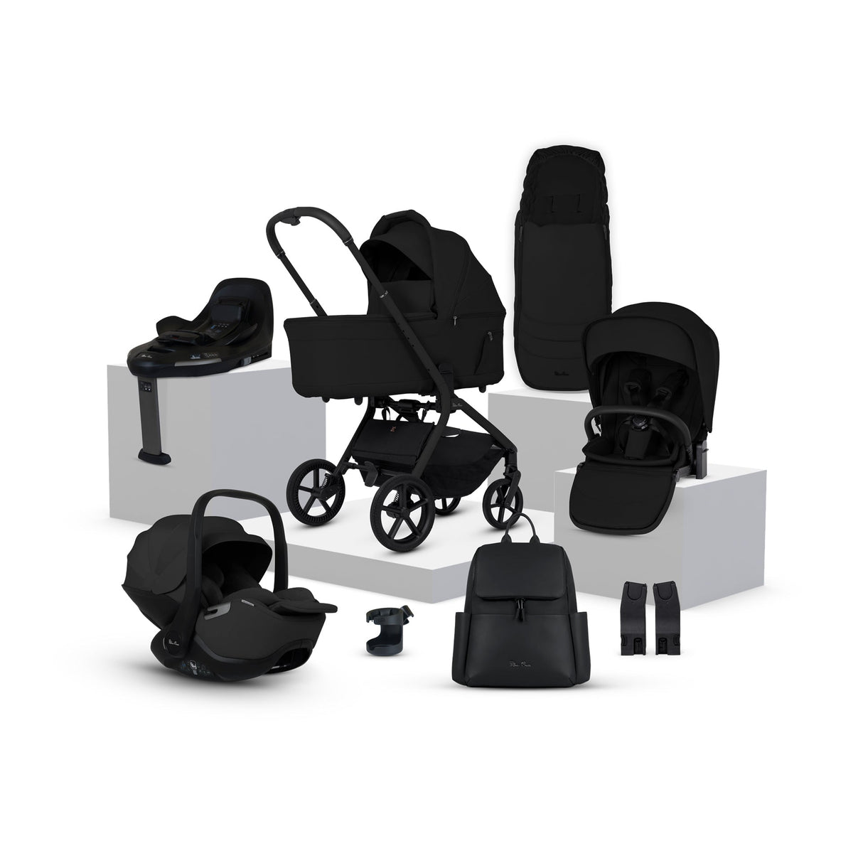 Silver Cross Breez Ultimate Cybex Cloud T & 360 Base Bundle - Onyx